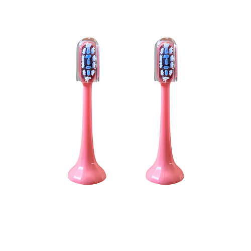 Pink LED Toothbrush Replacement Heads (2x)