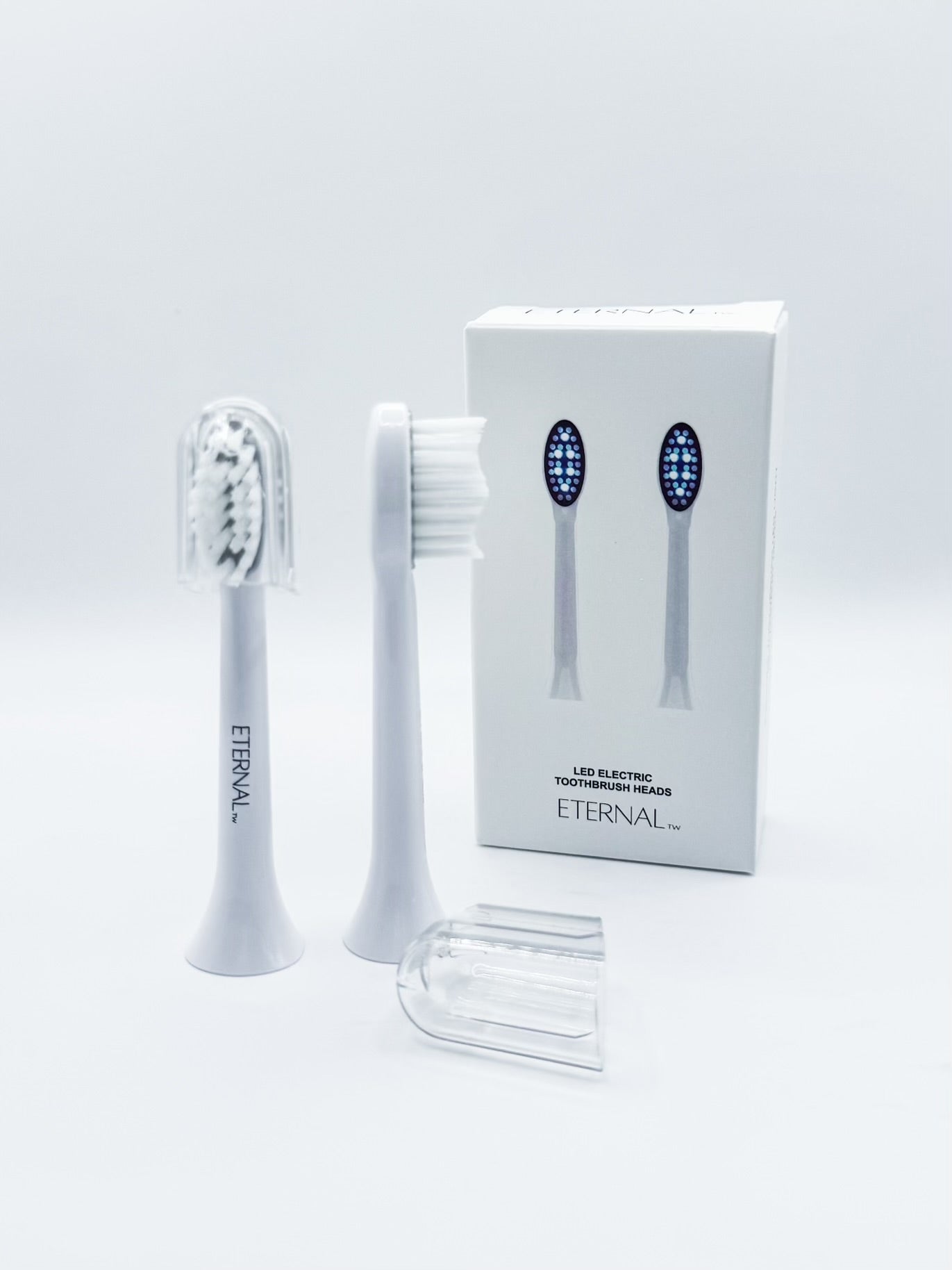 White LED Toothbrush Replacement Heads